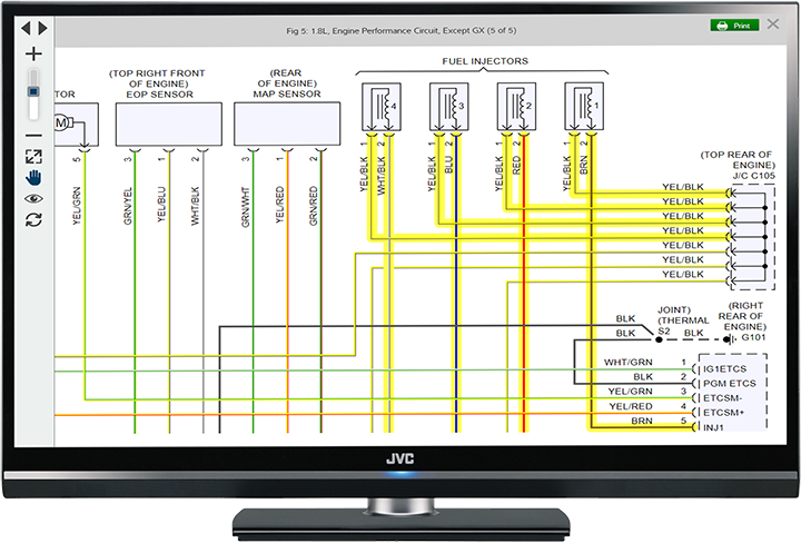 computer monitor with wiring diagram-SM